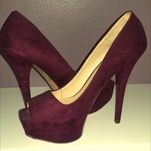 Zara Shoes - ZARA RARE Bordeaux Platform Heels Zara Shoes - ZARA RARE Bordeaux Platform Heels
